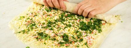 рулет крабовый. Шаг 3