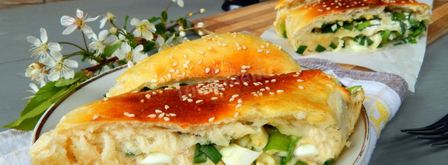 рулет с луком и яйцом в духовке. Шаг 13