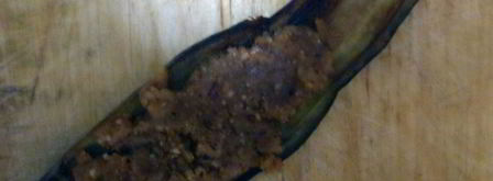 рулетики из баклажанов с арахисовой пастой. Шаг 8