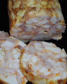 Сногсшибательный куриный рулет Мраморный