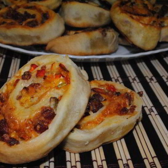 Рецепт закусочного рулета мозаика