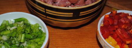 закусочный рулет мозаика. Шаг 5