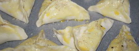 быстрая самса из слоеного теста с говяжьим фаршем. Шаг 6