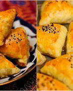 Домашняя самса из слоеного теста