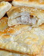 Самса из готового слоеного теста