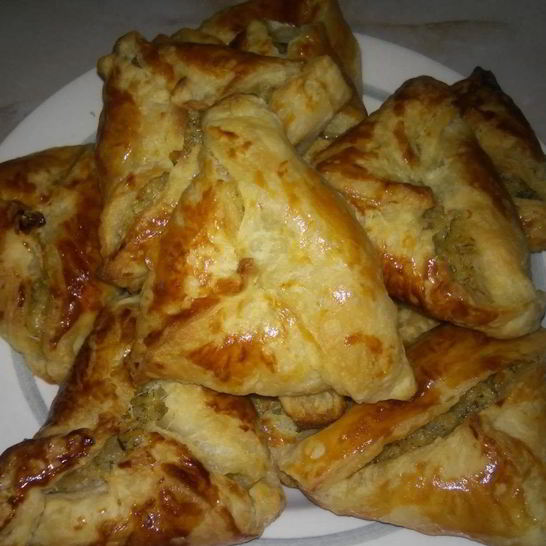 Рецепт самсы из покупного слоеного теста