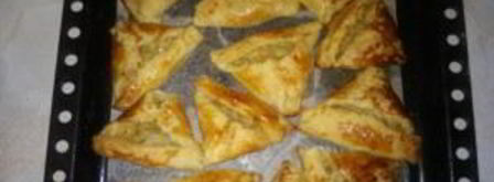 самса из покупного слоеного теста. Шаг 14