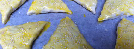 самса из слоеного теста с курицей. Шаг 13