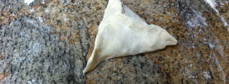 самса из слоеного теста с курицей. Шаг 11