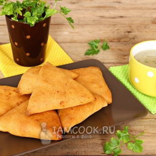 Рецепт самсы на сметанном тесте