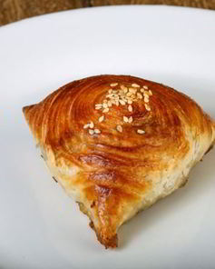 Самса с картошкой на воде