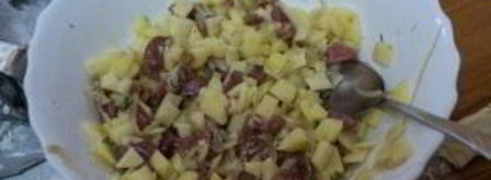 самса с курицей и картошкой. Шаг 3