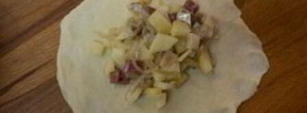 самса с курицей и картошкой. Шаг 4