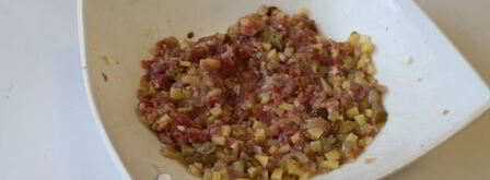 самса с мясом и картошкой. Шаг 5