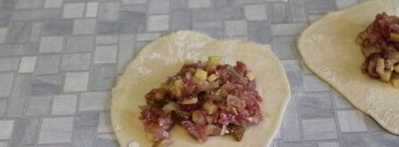 самса с мясом и картошкой. Шаг 7