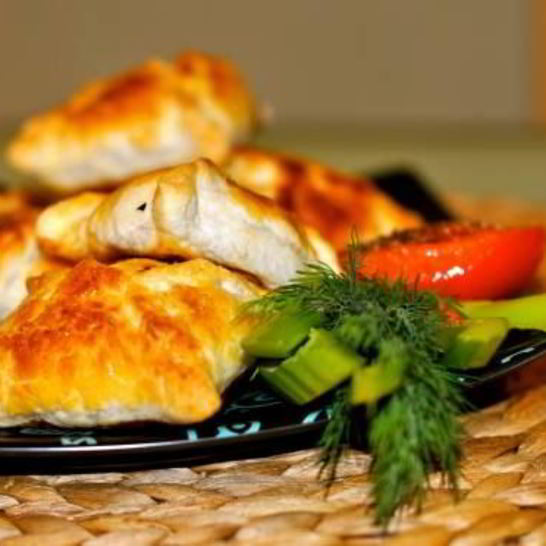 Рецепт слоеной самсы с курицей