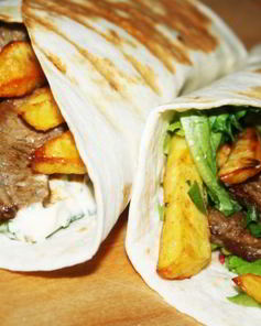 Домашняя шаурма с телятиной