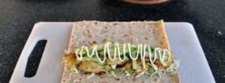 шаурма с капустой и курицей. Шаг 9