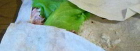 шаурма с копченой курицей. Шаг 9