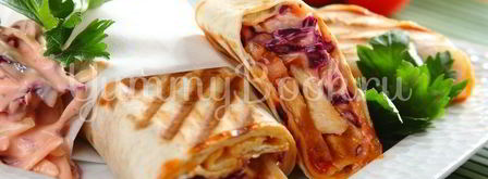 шаурма с курицей. Шаг 5