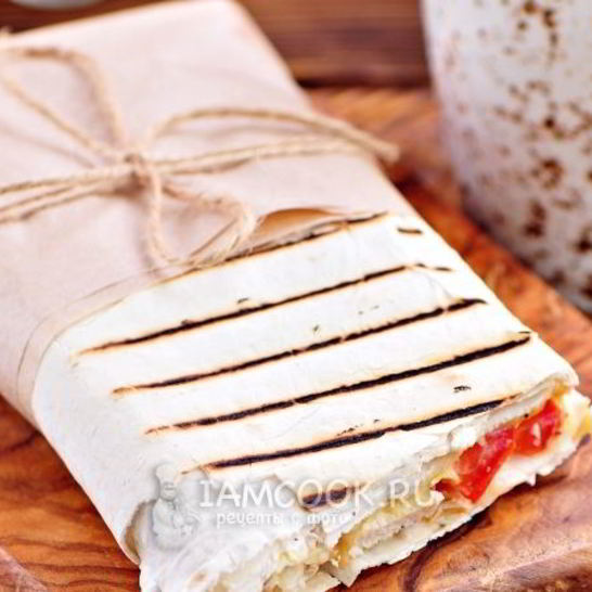 Рецепт шаурмы с сыром