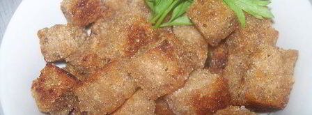 чесночно-лимонные сухарики для салатов. Шаг 6