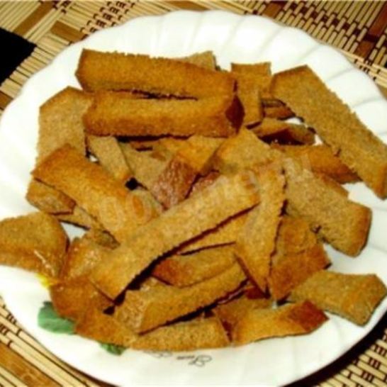 Рецепт чесночных сухариков с чесноком