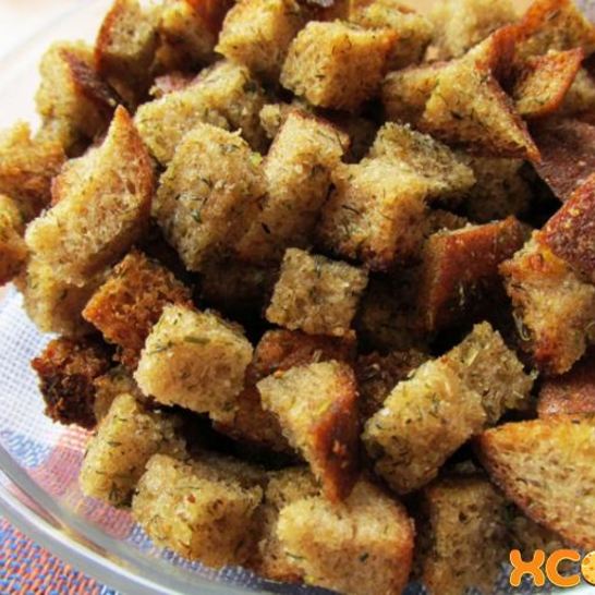 Рецепт хлебных сухариков