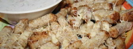 пшеничные сухарики с сыром. Шаг 8