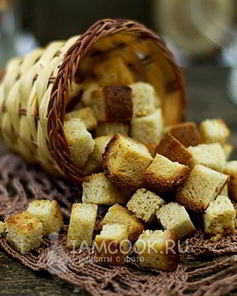 Сухарики чесночные