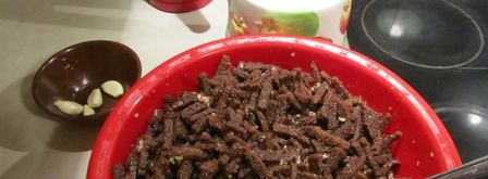 сухарики из черного хлеба с чесноком. Шаг 13