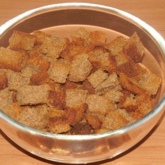 Рецепт сухариков из черного хлеба в духовке