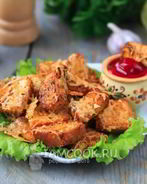 Сухарики с сыром в духовке