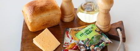 сухарики с сыром в духовке. Шаг 3