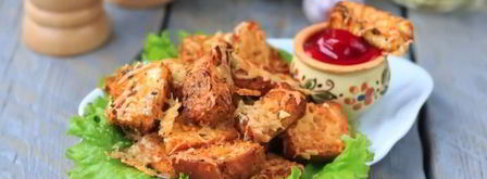 сухарики с сыром в духовке. Шаг 11