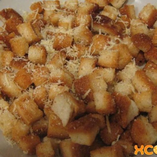 Рецепт сухариков с сыром