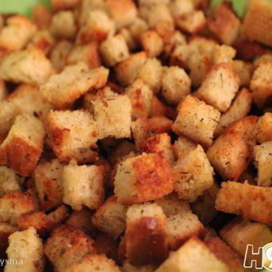 Рецепт сухариков со вкусом курицы