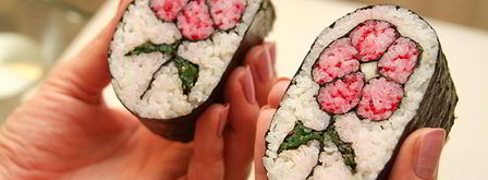 кадзари-суши цветок. Шаг 16