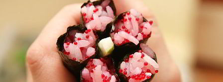 кадзари-суши цветок. Шаг 8