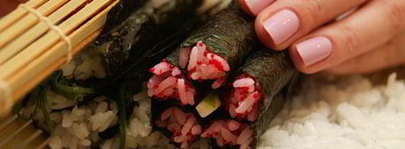 кадзари-суши цветок. Шаг 13