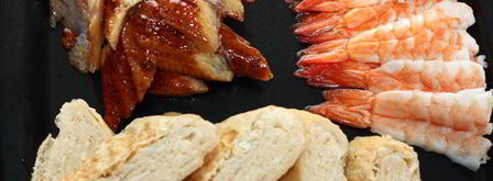 суши с креветкой, угрем и омлетом. Шаг 6