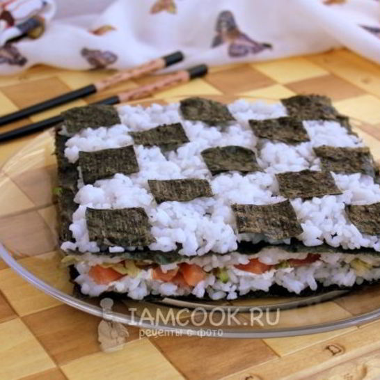 Рецепт суш торт закусочный