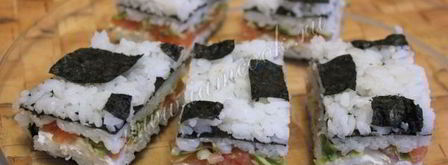 суши торт закусочный. Шаг 14