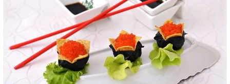 суши восточный цветок. Шаг 13