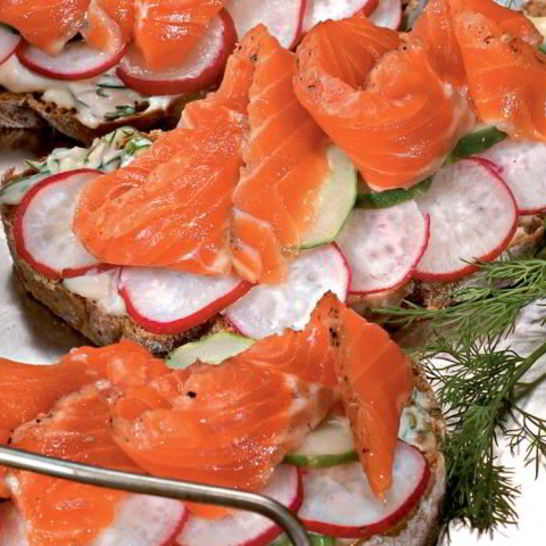 Рецепт датского открытого сэндвича