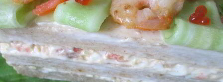 исландский сэндвич с лососем и креветками. Шаг 7