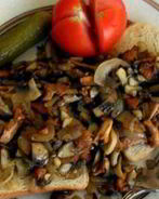 Сэндвич с грибами