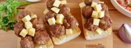 сэндвич с мясными шариками. Шаг 10