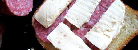 сэндвич с ветчиной и салями. Шаг 13