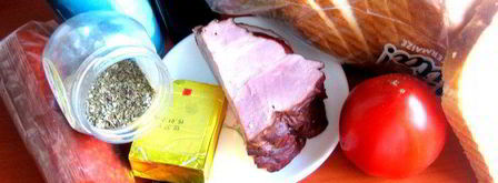 сэндвич с ветчиной и салями. Шаг 8